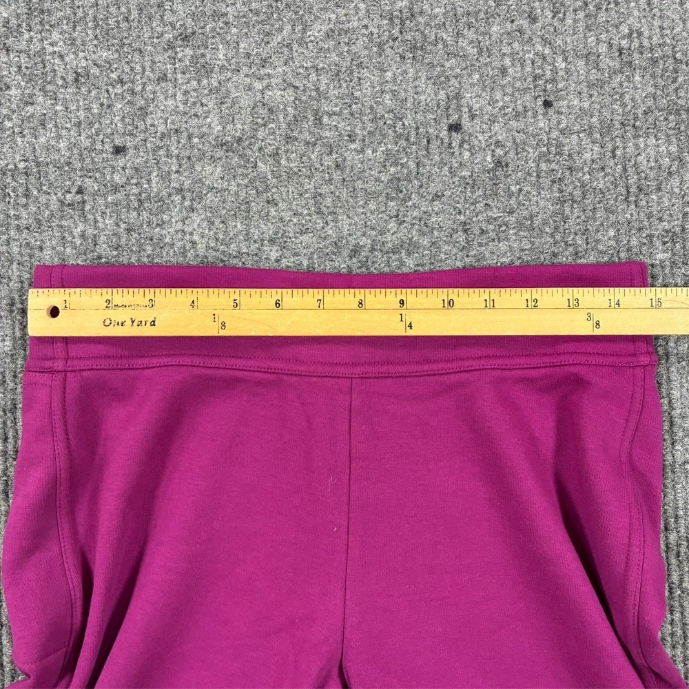 Lands End Serious Sweats Womens Medium Pink Fleece Lined Leggings Pull On - Picture 6 of 10